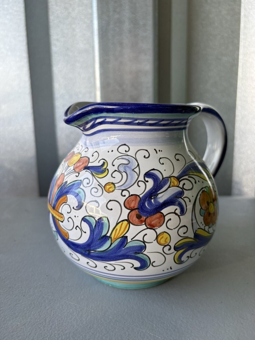 Deruta pottery - Ricco Deruta Pitcher Hand painted in Italy